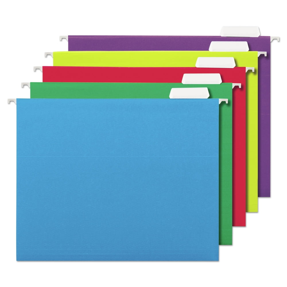 WHSmith Bright Blue Or Pink A4 Expanding File With Canvas Edge & Black Handle 