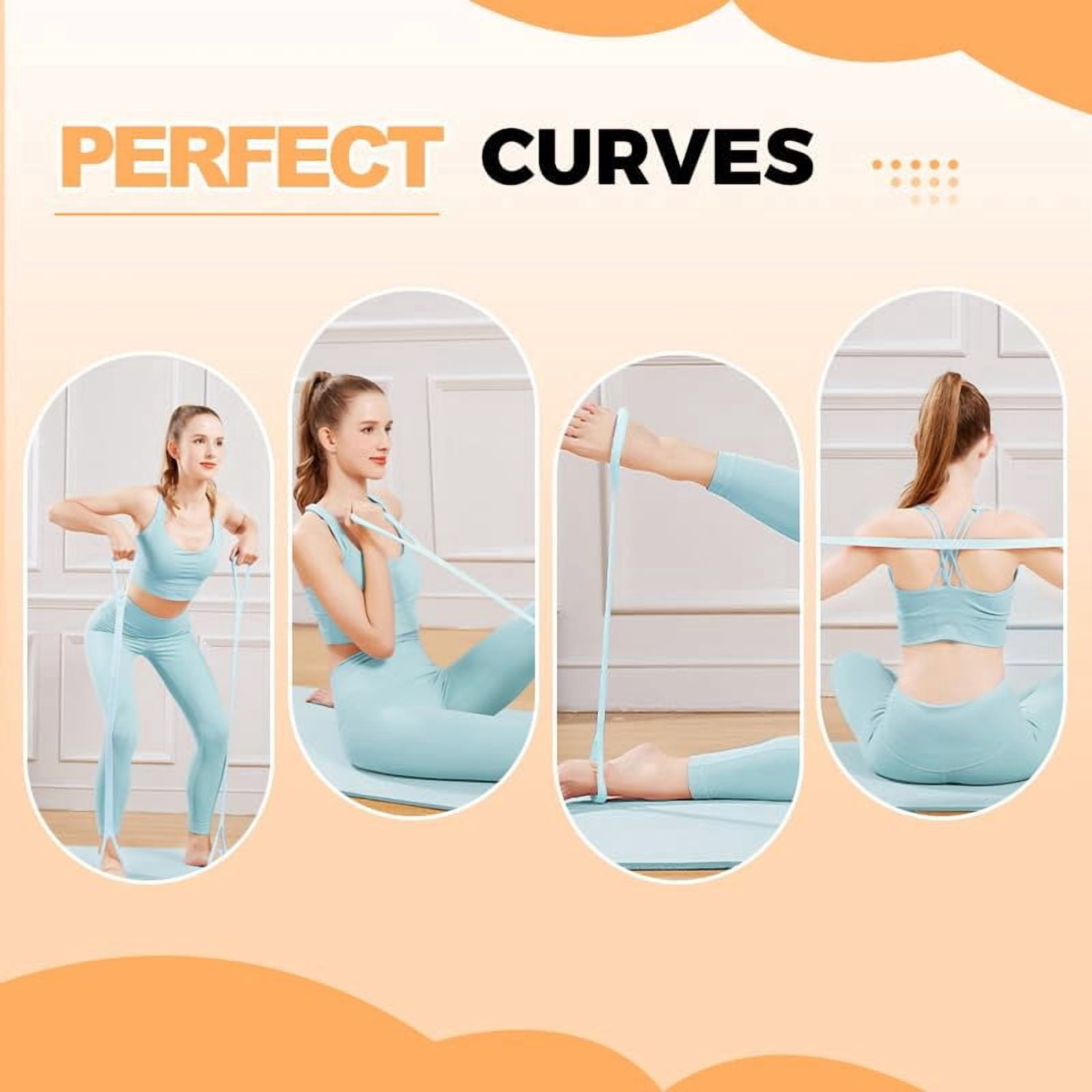 2026 New Figure 8 Resistance Band with Handles, Elastic Bands for Working Out,Arm,Back,Shoulder Training Elastic Ropes,Exercise Equipment for Yoga, Pilates,Physical Therapy Stretching