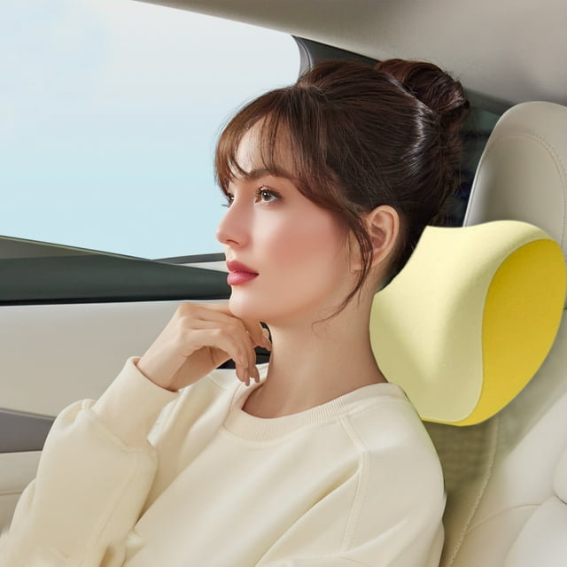 Dvkptbk Flock Cars headrests Car Headrest Lumbar Cushion Set Colorful Lumbar Cushion Backrest Driving Seat Car Lumbar Support Neck Pillow