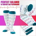 thumbnail image 7 of 3 Pairs Plus Size Copper Compression Socks for Women & Men Circulation 20-30 mmHg - Better Blood Flow, Swelling , Best Support for Medical, Running, Nursing, 7 of 7