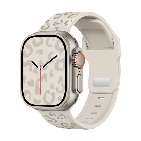 RoseOcean Engraved Silicone Sport Band for Apple Watch Ultra 2 49mm 46mm 45mm 44mm Series 11 10 9 8 7 6 SE 5 4
