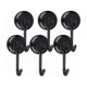 thumbnail image 1 of Powerful Magnet Hook Magnetic Hook Fridge Black Neodymium Swivel Magnet Magnetic Hook Magnetic Magnet Hooks for Kitchen Tea Towel Board 6pc T-Audace, 1 of 5