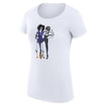 thumbnail image 2 of Women's G-III 4Her by Carl Banks White Baltimore Ravens Football Girls Graphic Fitted T-Shirt, 2 of 3