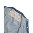 thumbnail image 5 of KIDSCOOL SPACE Girl Denim Vest, Round Collared Lace Sleeveless Jeans Tops,7-8 Years, 5 of 7