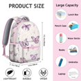 thumbnail image 6 of Butterfly Print Commuter Backpack - Lightweight College Bookbag with Large Capacity, Side Water Bottle Holder, Comfortable Straps, 6 of 6