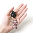 thumbnail image 5 of Goofa Rose Flowers Printed Rectangular Metal Keychain Bag Charm Floral Charm for Purse Keys Metal Keyring Gift for Women Accessories, 5 of 7