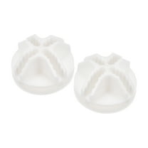 Uxcell 36x20mm Plastic Wire Cube Connectors, Grid Buckle Clip White 32Pack