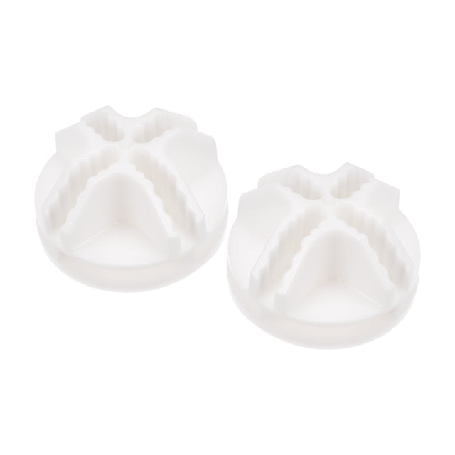 Conectores de Cubo de Alambre de Plástico Uxcell 36x20mm, Clip de Hebilla de Rejilla Blanco 32 Paquete