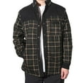 thumbnail image 2 of Men's Flannel Jacket Plaid Sherpa Lined Shirt Snap Button Warm Winter Coat with Pockets, 2 of 8