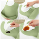 thumbnail image 5 of Set con vaso entrenador bebe + platos de bebe + baberos para bebe + cubiertos I BPA FREE I 5 piezas I Silicona grado alimenticio Happy Life  Kit comida bebe silicona 5 pcs, 5 of 9