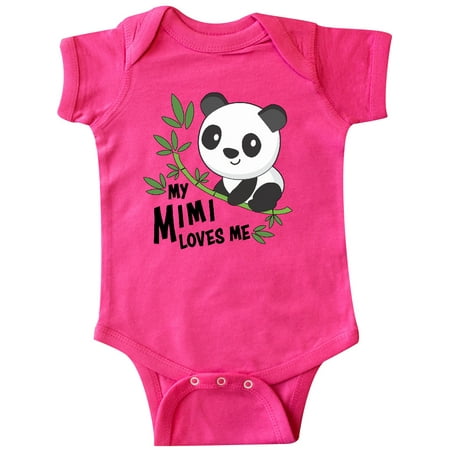 

Inktastic My Mimi Loves Me- cute panda Gift Baby Boy or Baby Girl Bodysuit