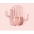 thumbnail image 1 of Soporte de pared para cepillos de dientes JM 3 uds Rosa, 1 of 5