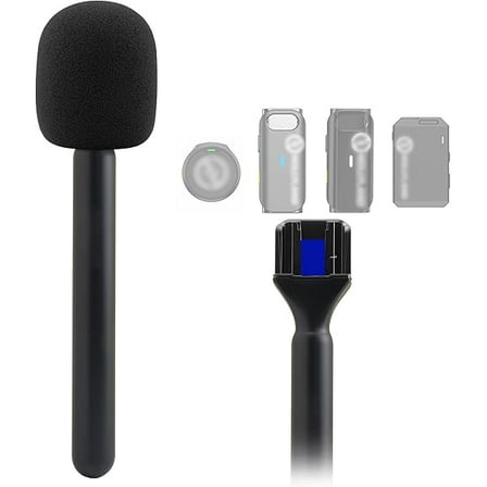 Stand for Magnet Handheld Mic Mount Hollyland LARK M2（(Not for M2S) M1 MAX C1 150 Wireless Lavalier Microphone Interview Handle Mic Adapter