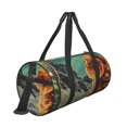 thumbnail image 3 of Fotbe Space Adventurer Cat Pattern Foldable Sports Gym Bag with Wet Dry Pocket, Ultralight Travel Bag, Large Capacity Duffel Bag, Splash Proof Carry on Bag, Overnight Bag, Weekender Bag, 3 of 8