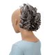thumbnail image 1 of Caisha Jumbo postizo Scrunchy Updo voluminoso moño rizado desordenado marrón chocolate con reflejos grises G29L, 1 of 1