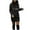 Black, variant on Long Sweater Dress,女装休闲长袖圆领对比色针织衫