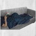 thumbnail image 6 of Winter Soft Flannel Fleece Throw Blanket, Orange Birds on Leafless Tree Branches Snowy Woods Nature, Cozy Plush for Indoor and Outdoor Use, 70" x 90", Petrol Blue Orange White, by Ambesonne, 6 of 6