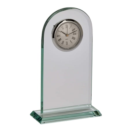Contemporary Home Living 8 Arched Shape Glass Clock