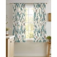 thumbnail image 4 of Spring Flowers Sheer Curtains 39 Inch Length 2 Panels Set for Living Room/Bedroom, Vintage Chic Botanical Florals Birds Kitchen Curtains Grommet Semi-Sheer Curtains Window Treatments 27.5"x39"x2, 4 of 7