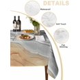 thumbnail image 2 of Grey Ombre Coastal Table Cloth, Summer Nautical Beach Ocean Seaside Waterproof Tablecloth for Rectangle Tables, Reusable Washable Fabric Table Cover for Restaurant Kitchen Dining Tables 54"x108", 2 of 6