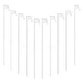 thumbnail image 1 of Raindrops 12Pack Clip Designed Flag Rod White PP Removable Flag Pole Simple Design, 1 of 8