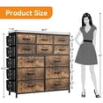 thumbnail image 2 of WALYWIK Dresser for Bedroom with 12 Drawer, Storage Dresser Organizer, Fabric Chests of Drawers for Hallway, Entryway, 2 of 8