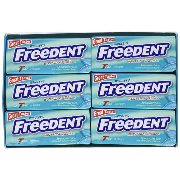 Freedent Spearmint Gum (12 Pack) (2 Pack)