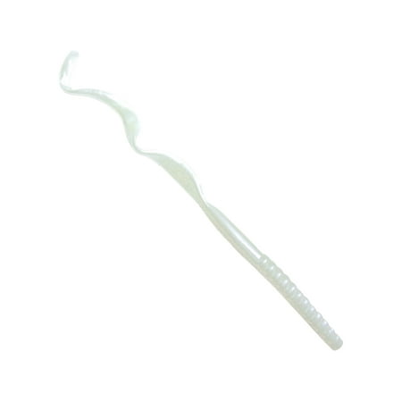 Culprit C720-42 7.50 in. Pearl White Plastic Worm - 18 Count