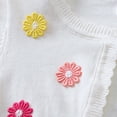 thumbnail image 3 of Cozy Knitted Cardigan Jacket for Little Girls Solid Color Casual Tops, 3 of 6