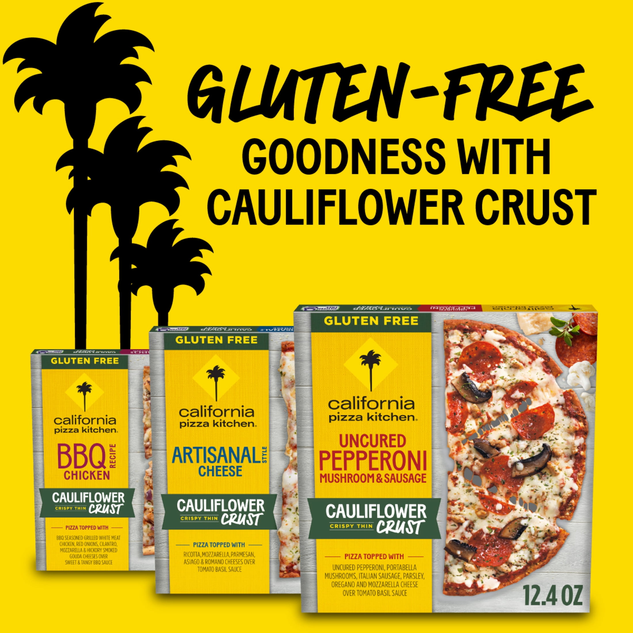 California Pizza Kitchen Cauliflower Crust Pizza with Tomato Basil Sauce, 12.4 oz (Frozen)