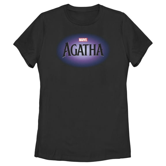 Women's Marvel: Agatha All Along Purple Logo Graphic T-Shirt