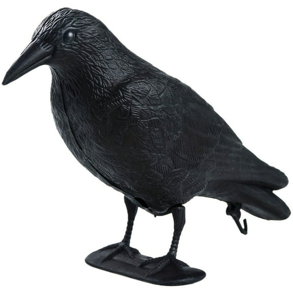 Halloween Crows Decoration Simulation Black Crow Raven Ornament Plastic Animals Figures Home Garden Decoration Crow Bird Model