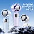 thumbnail image 3 of 199 Speds Ice Cooling Handheld & Neck Fan, Hands-Free Wearable Fan for Indoor Outdoor, 3 of 5