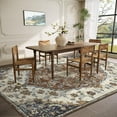 thumbnail image 2 of Ataucjin 5x7 Large Area Rug, Vintage Medallion Washable Living Room Bedroom Rug, Non-Slip Carpet for Dining Room Low-Pile Print Pattern Indoor Rug, 2 of 9