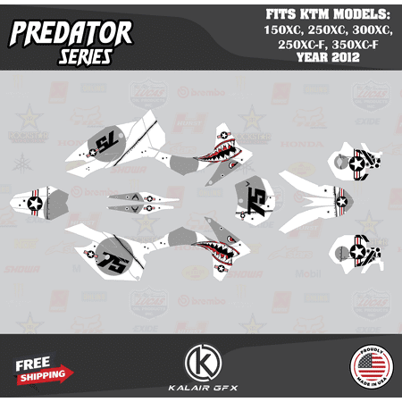 Kalair GFX Graphics Kit for Ktm 150XC 250XC 300XC 250XC-F and 350XC-F (2012) Predator Series Kalair GFX Graphics Kit for Ktm 150XC 250XC 300XC 250XC-F and 350XC-F (2012) Predator Series