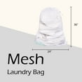 thumbnail image 5 of Yiannan 2Pack Large Mesh Laundry Bags with Locking Drawstring Closure,Dirty Clothes Organizer(White,24 x 36 inches), 5 of 5
