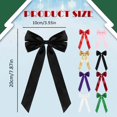 thumbnail image 3 of 3x7 Inch Satin Ribbon Christmas Tree Bow Ornament,Xmas Accessory for Garland Front Door Wreath Fireplace,Rustic Holiday Party Decor for Indoor Outdoor Home Mantle Window Wall Table Entryway Decor, 3 of 6