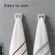 thumbnail image 5 of sweethay Práctico toallero autoadhesivo, cinta adhesiva sin rastro, ganchos de almacenamiento resistentes al desgaste, gancho con ventosa montado en la Cocina y Comedor Gris sweethay HA025417-02, 5 of 7