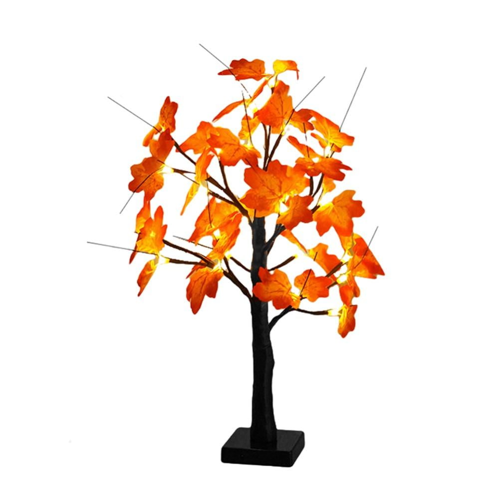 Lighted Maple Tree Artificial Tree With Lights Thanksgiving Fall Festival Decor 