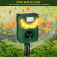 thumbnail image 3 of G·PEH Ultrasonic Animal Repeller Solar Powered Outdoor, Cat Repellent Waterproof Deer Repellent Devices with Motion Sensor and Flame Light for Cat Squirrel Raccoon Dog Rabbit Coyote （1 Pack）, 3 of 11