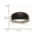 thumbnail image 6 of Stainless Steel 8mm Black Cat's Eye Ring, 6 of 7