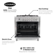 36 in. Stellar Collection 3.8 cu. ft. Dual Fuel Range in Stainless Steel