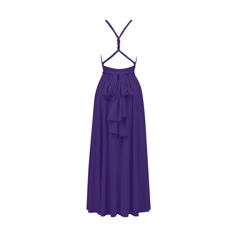 backless string dress Nuoqisi Women's Solid Sleeveless Summer Backless Multi-Way Multi-String  Cross Tie Backless Dress
