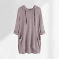 thumbnail image 2 of ShomPort Womens Pullover Hoodie Lightweight Loose Long Sleeve Hooded Sweatshirt Casual Tunic Shirts with Pocket, 2 of 3