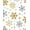 Gold, Pattern 1, variant on Flatwoven High Traffic Area Rug, Elegant Snowflake Festive Holiday Sparkling Winter Decoration, Non Slip, Stain Resistant, Washable Area Rugs for Living Room, Bedroom(Gold, 4X6)