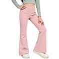 thumbnail image 2 of YOUYEDIAN Girls Yoga Pants High Waisted Crossover Tummy Control Flare Leggings, 2 of 5