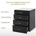 thumbnail image 5 of BarberPub Dual Directional Tool Cabinet, Barber Cabinet with 8 Storage Drawers, Styling Salon Station for Hair Stylist, Double-sided Tool Organizer with Glass 2017, 5 of 9
