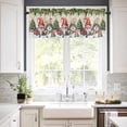thumbnail image 2 of Beige Christmas Kitchen Valances for Windows 42x12 Inch Kitchen Curtains Valances Rod Pocket Gnomes Xmas Tree Snowflake Gifts Bathroom Window Valances for Window Treatment Decor, 2 of 6