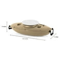 thumbnail image 6 of CreekKooler 30 Qt Floating Insulated Beverage Cooler Pull Behind Kayak, Tan, 6 of 8