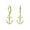 Gold-Tone, variant on Bling Jewelry Womens Tropical Beach Anchor Leverback Dangle Earrings 14K Gold Plated Sterling Silver